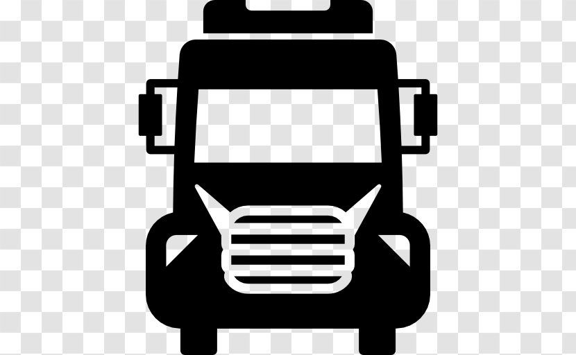 Van Dump Truck Car - Monochrome Photography Transparent PNG