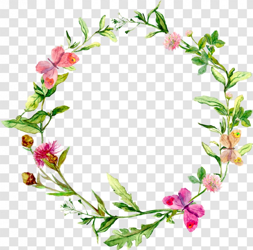 Watercolor Painting Herb Stock Photography - Floristry - Flower Circle Transparent PNG