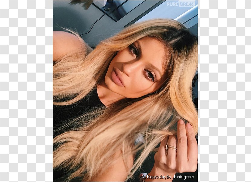 Kylie Jenner Blond Keeping Up With The Kardashians Hair Coloring Human Color - Heart Transparent PNG
