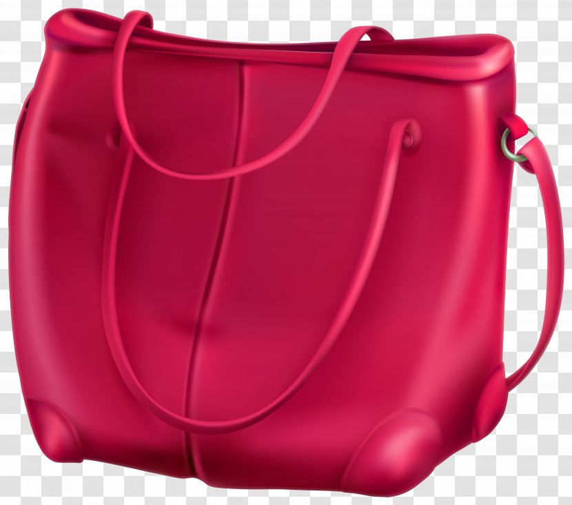 Handbag Plastic Bag Clip Art - Pink Transparent PNG