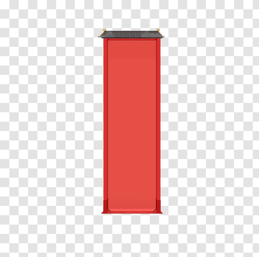 Rectangle Font - Red - In Door Transparent PNG