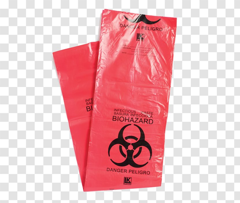 Plastic Bag Paper Biological Hazard Sharps Waste - Bin Transparent PNG