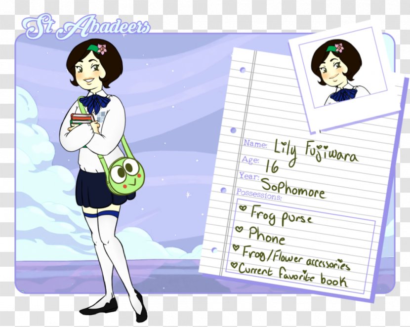 Student DIANA DI Lia Brisa Male Human - Cartoon - Japanese School Bag Transparent PNG