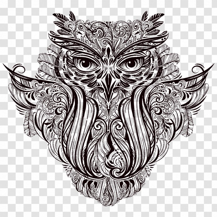 Owl Drawing Ornament - Illustration Transparent PNG