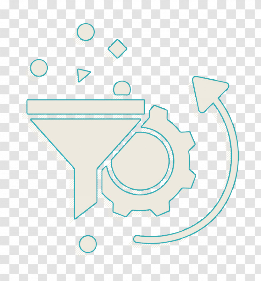 Data Icon Artificial Intelligence Icon Filter Icon Transparent PNG