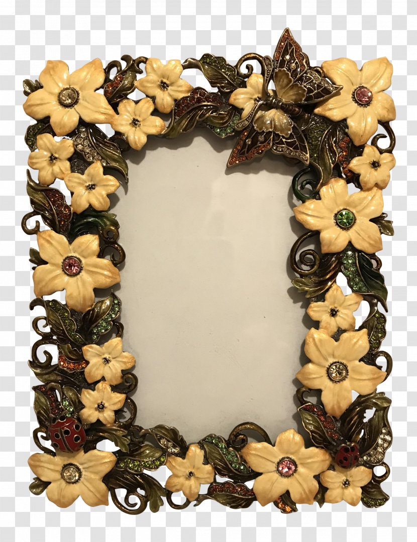 Bejeweled 3 Picture Frames Ornament - Flower Rattan Decorative Frame Transparent PNG