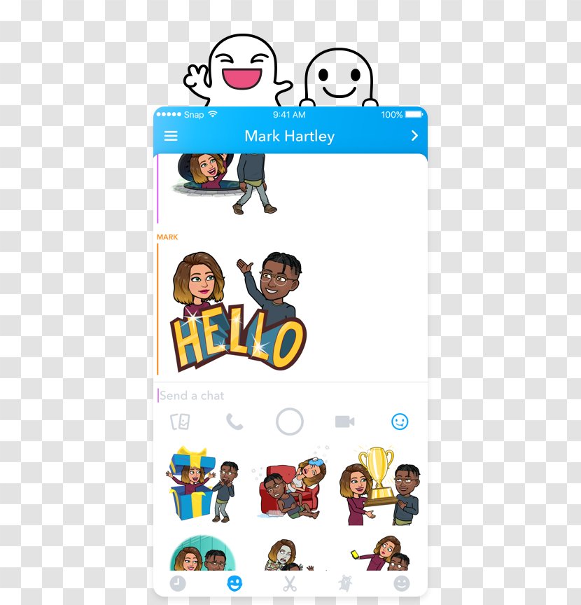 Bitstrips Snapchat Emoji Social Media Avatar - Poster Transparent PNG