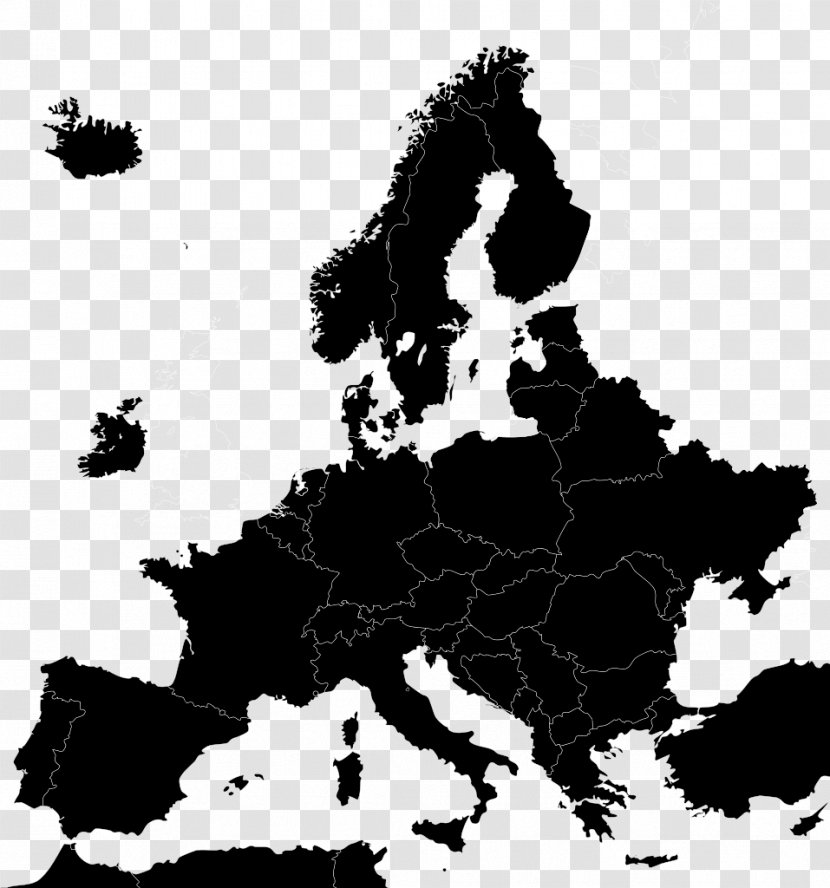 Europe Vector Map - Physische Karte Transparent PNG
