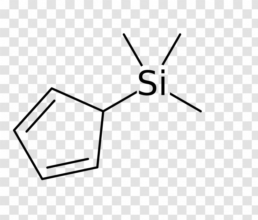 Cyclopentadiene Cyclopentadienyl Sodium Cyclopentadienide Nuclear Magnetic Resonance Aromaticity - Silhouette - Chlorosilane Transparent PNG