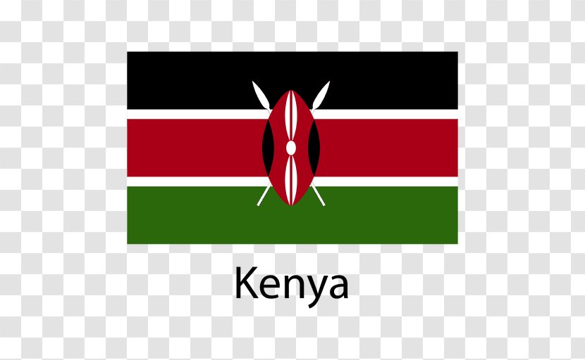 Flag Of Kenya National - Text Transparent PNG