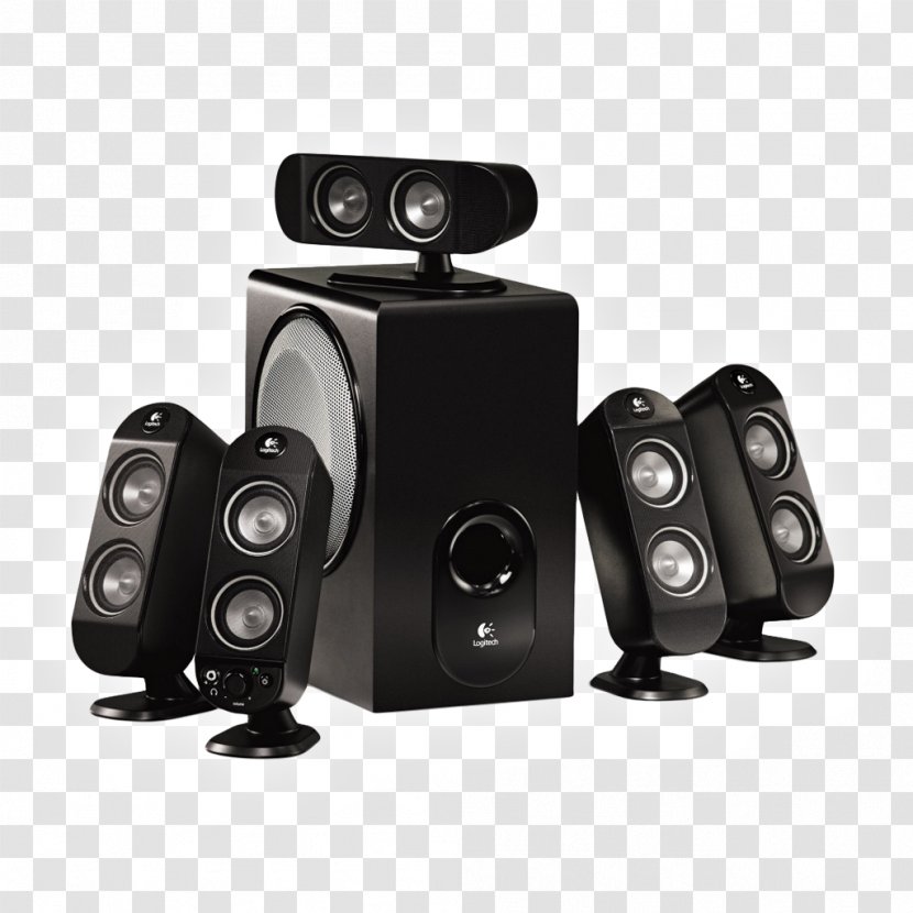 Loudspeaker 5.1 Surround Sound Logitech Computer Speakers - Mouse Transparent PNG