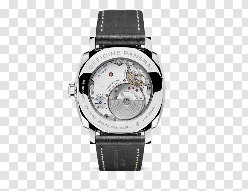 Panerai Power Reserve Indicator Automatic Watch Radiomir - Movement Transparent PNG