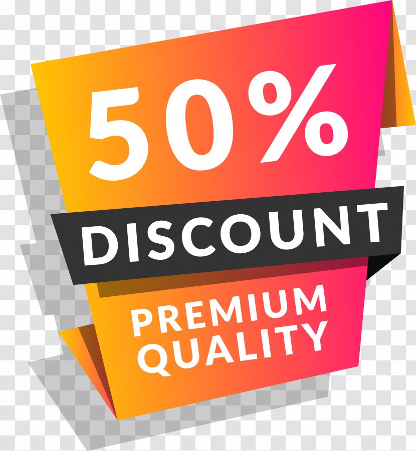 Discounts And Allowances Promotion Sales - Coupon - Red Simple 50% Tag Transparent PNG