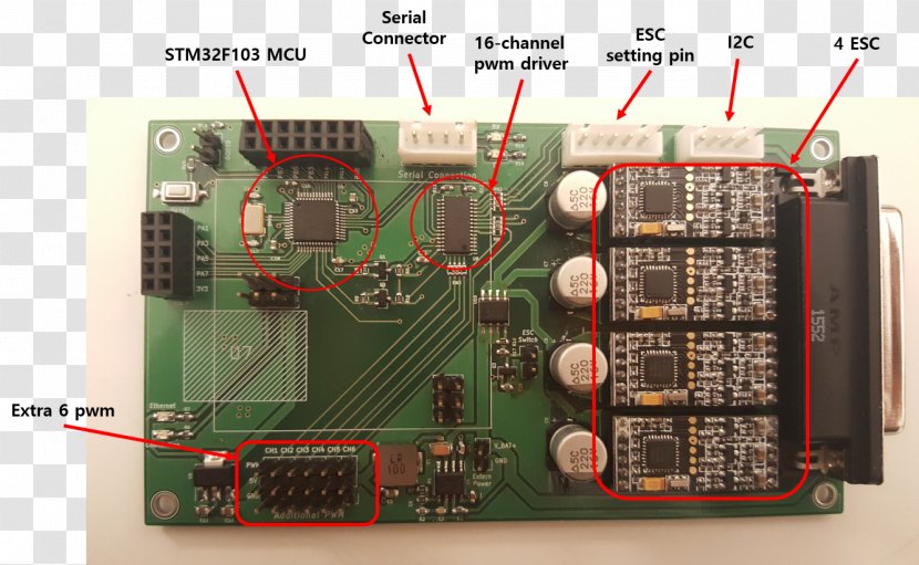 Microcontroller Electronic Circuit Network Cards & Adapters Electronics - Component - ROV Transparent PNG