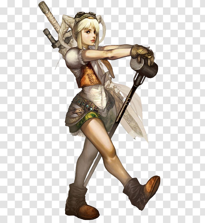 Dwarf Lineage II Female Fantasy Elf - Watercolor Transparent PNG