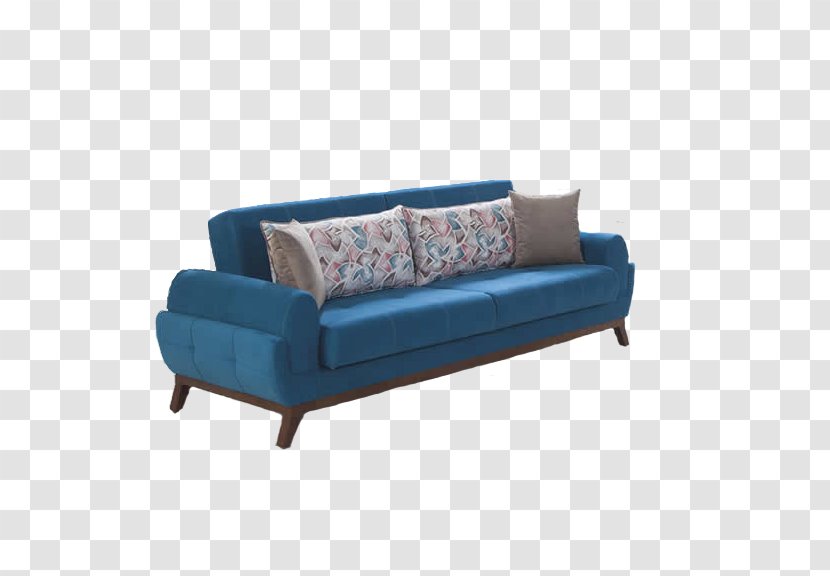 Furniture Couch Koltuk Loveseat Sofa Bed - Cobalt Blue - Single Transparent PNG