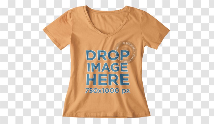 T-shirt Shoulder Sleeve Font - Text - Shirt Mockup Transparent PNG