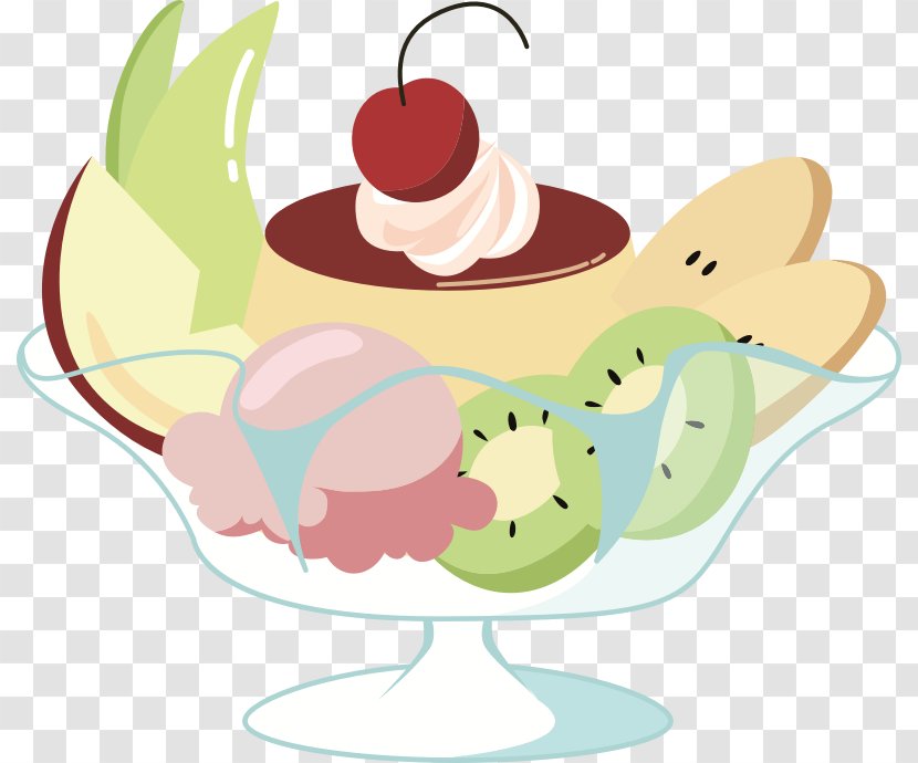 Sundae Crème Caramel プリンアラモード Clip Art - Computer Transparent PNG