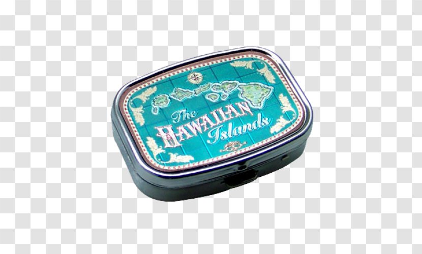 Hawaii Pill Boxes & Cases Turquoise Tablet - Map - Hawaiian Title Box Transparent PNG