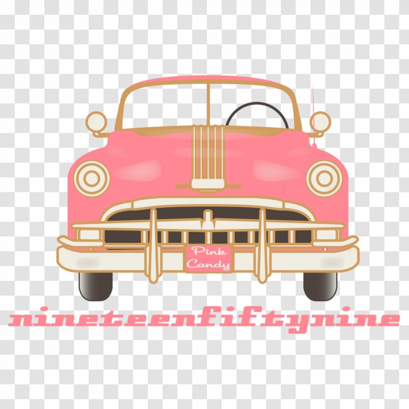 Car Pink - Cartoon Transparent PNG