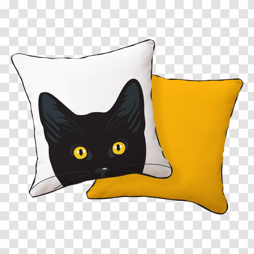 Cat Whiskers Throw Pillows Mammal Carnivora - S Eye - Pillow Transparent PNG