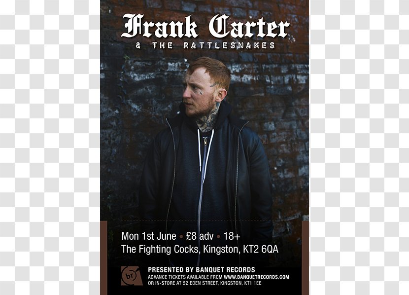 Frank Carter & The Rattlesnakes LP Record Phonograph Beard - COCK FIGHT Transparent PNG