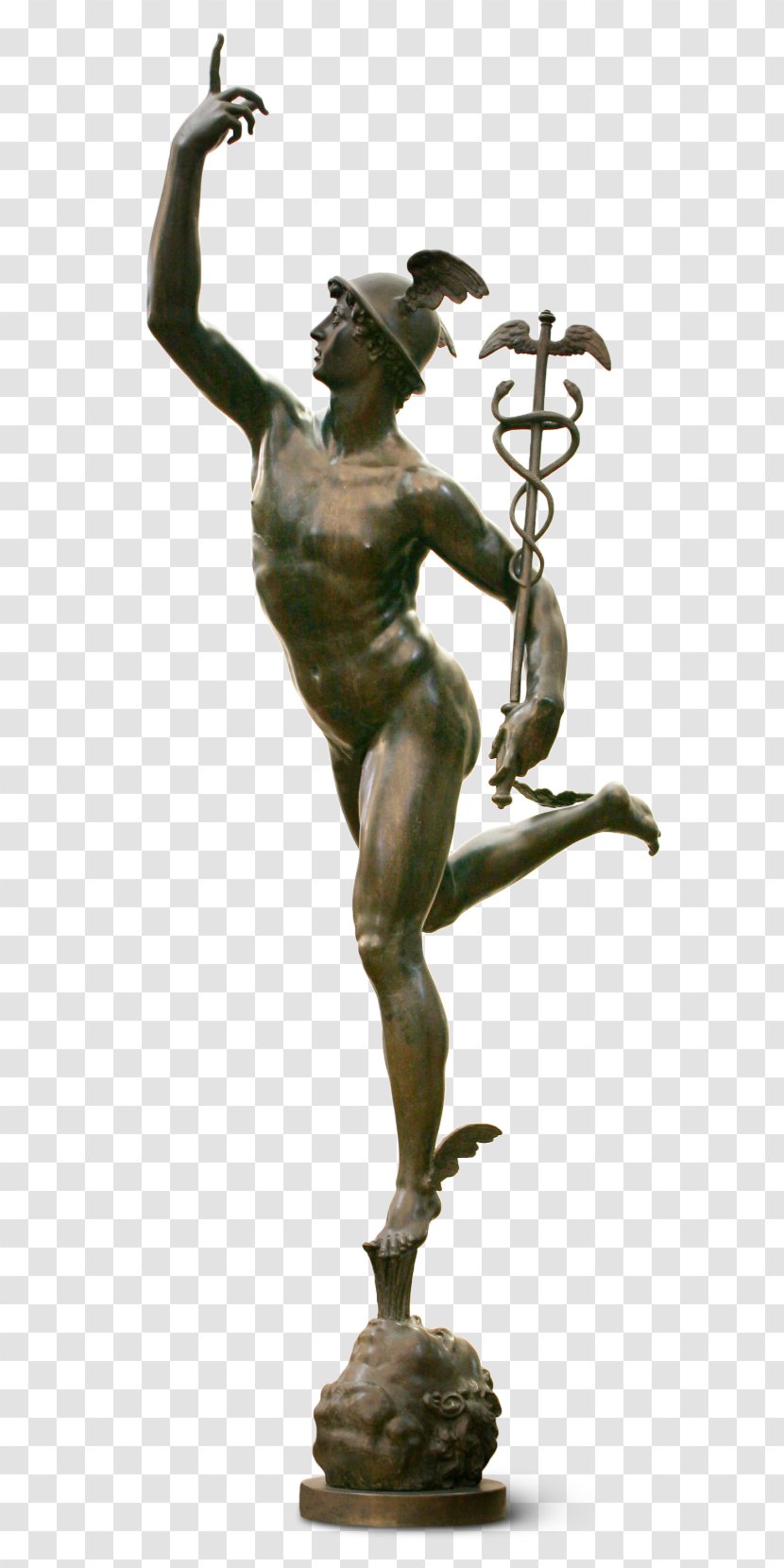 Hermes Bargello Mercury Sculpture Art - Watercolor - Goddess Transparent PNG