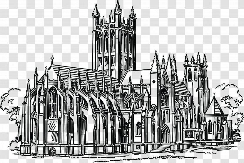 Clip Art Gothic Architecture - Classical - Church Transparent PNG