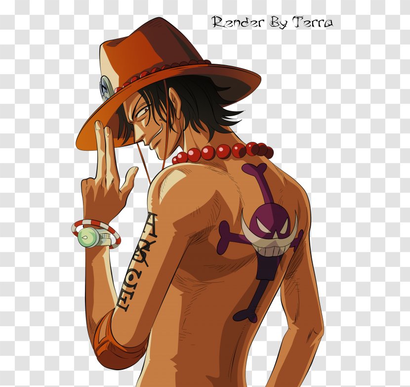Portgas D. Ace Monkey Luffy Gol Roger Edward Newgate Roronoa Zoro - Watercolor - One Piece Transparent PNG