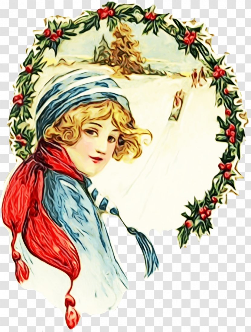 Holly - Wet Ink - Ornament Christmas Eve Transparent PNG
