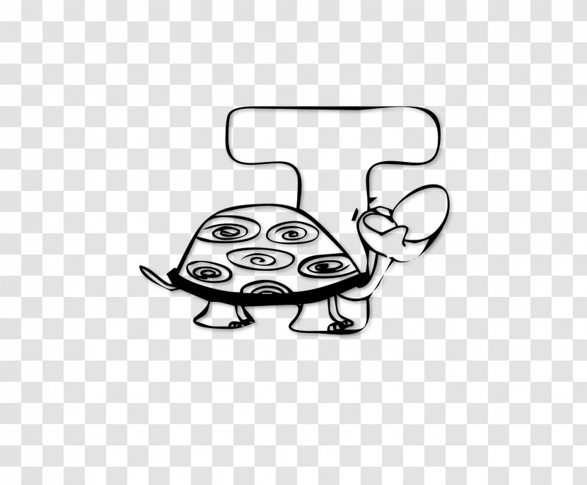 Turtle Drawing - English Alphabet - Reptile Transparent PNG