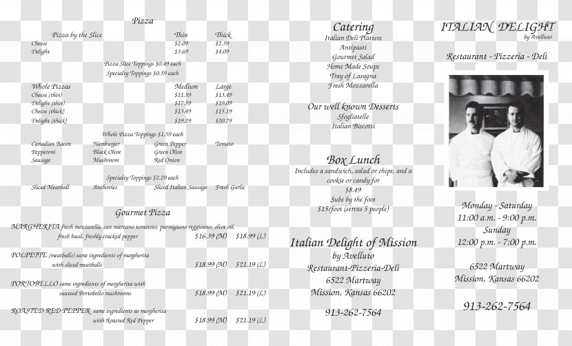 Document Line Brand - Text - Italian Menu Transparent PNG