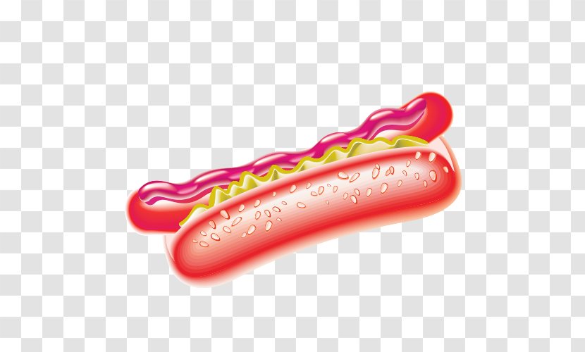 Hot Dog Hamburger Fast Food - Cartoon Ham Transparent PNG