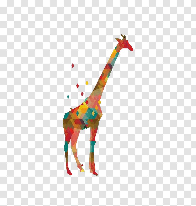 Northern Giraffe Graphic Design Illustration - Creativity - Color Geometric Transparent PNG