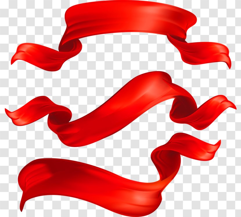 Red Ribbon - Mouth Transparent PNG