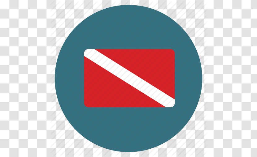 Scuba Diving Underwater Diver Down Flag Equipment - Red - Flag, Icon Transparent PNG