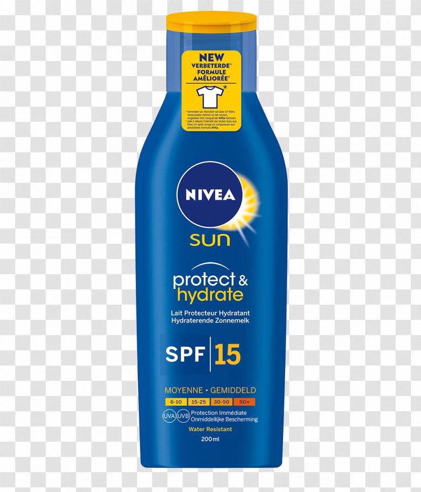 Sunscreen Lotion Nivea Moisturizer Sun Tanning - Skin - Protect Transparent PNG