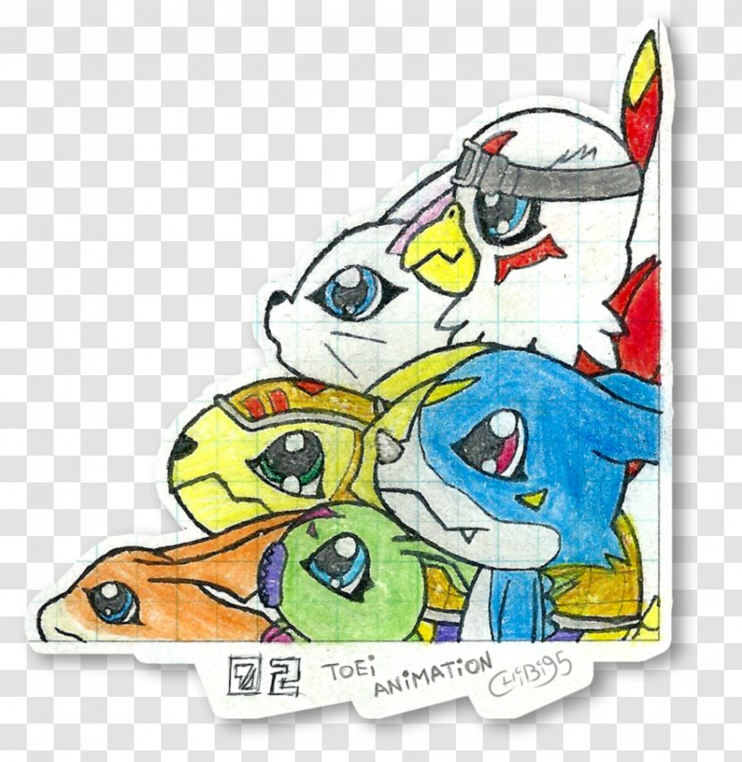 Armadillomon Gabumon Veemon Digimon Drawing - Watercolor Transparent PNG