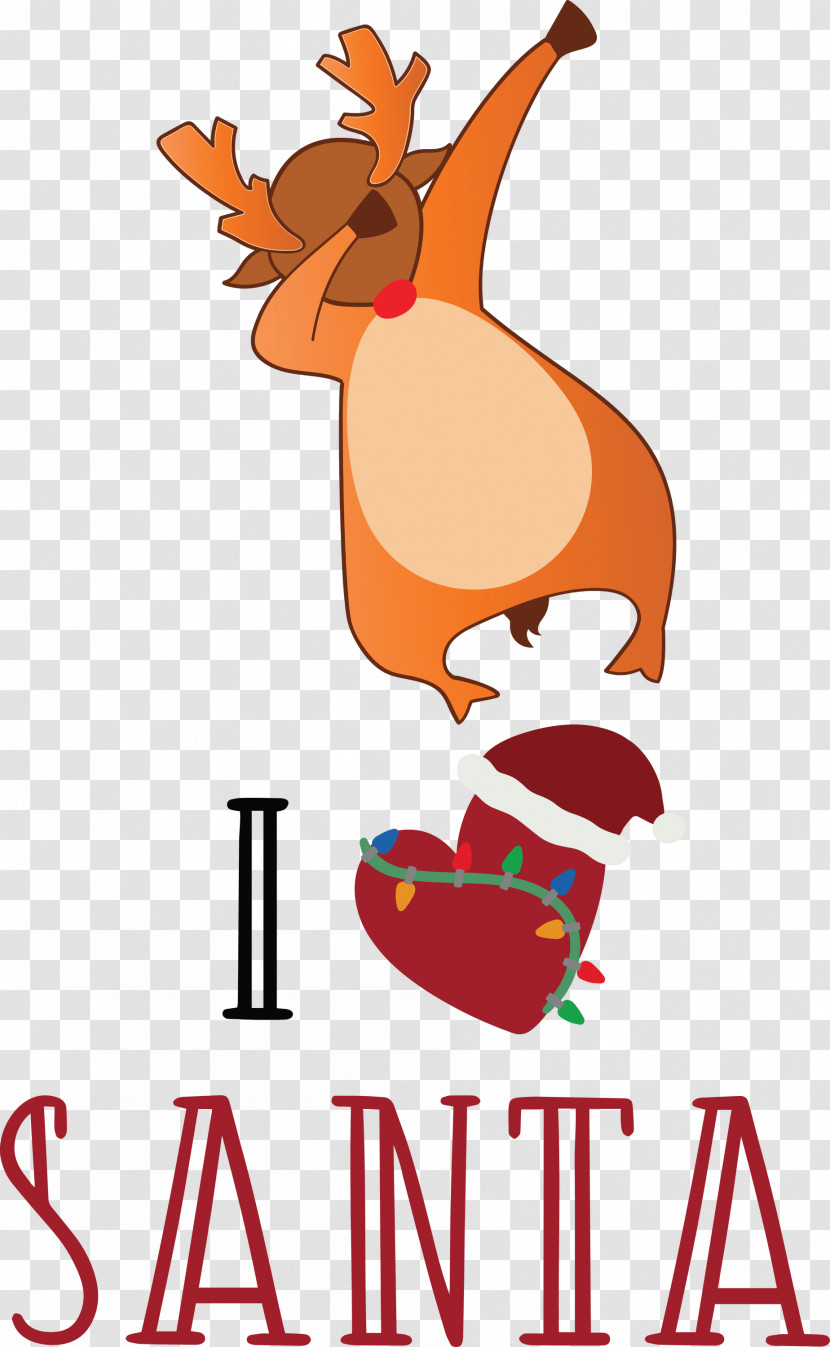 I Love Santa Santa Christmas Transparent PNG