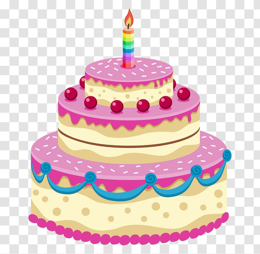 Birthday Cake Icing - Sugar Paste - Image Transparent PNG