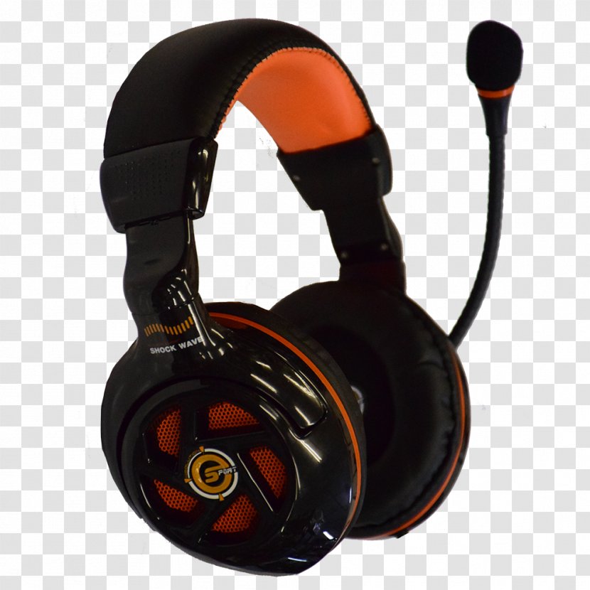 Headphones Microphone Headset Sound ESports - Gaming White Orange Transparent PNG