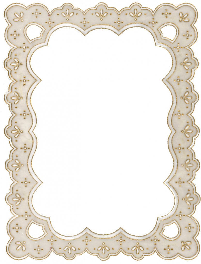 Paper Framing Lace Picture Frames Molding - Mirror - Pretty Borders Transparent PNG
