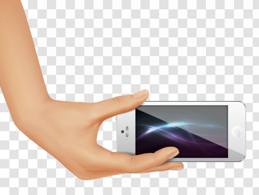 IPhone 5 Smartphone - Iphone - Single Hand Transparent PNG