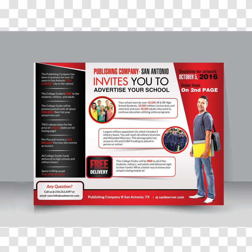 Display Advertising Brand - Multimedia - College Flyers Transparent PNG