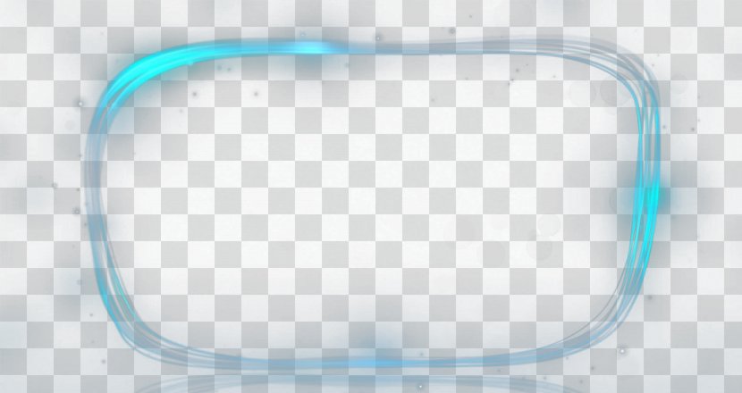 Turquoise Brand Pattern - Blue Frame Transparent PNG