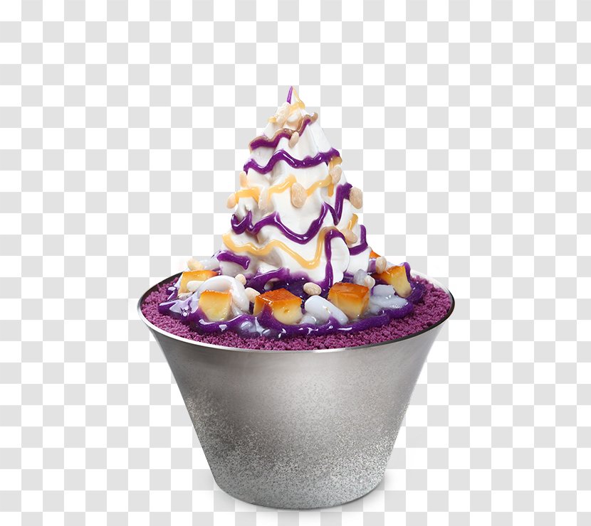 Sundae Ice Cream Ube Halaya Knickerbocker Glory - Halohalo Transparent PNG