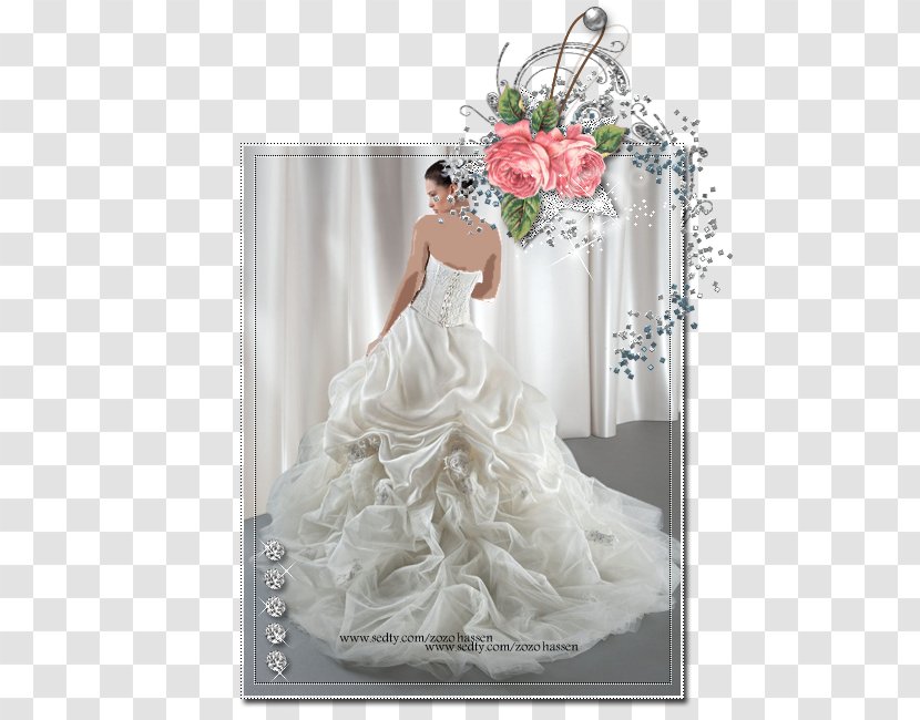 Wedding Dress Flower Bouquet Party - Gown Transparent PNG
