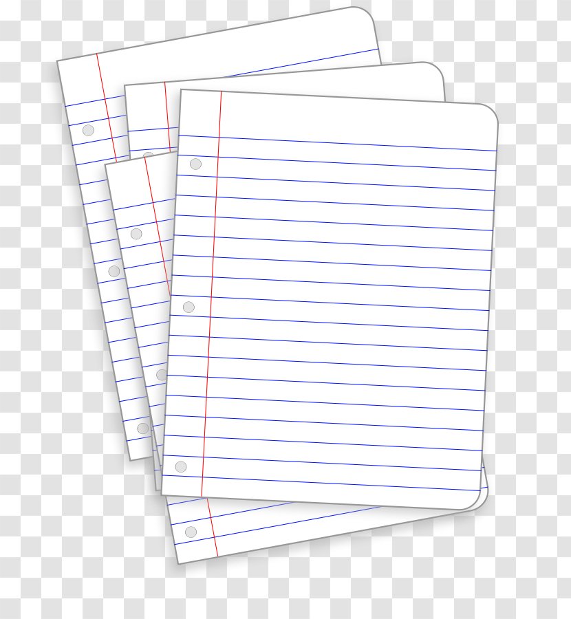 Ruled Paper Notebook Clip Art - Cliparts Transparent PNG