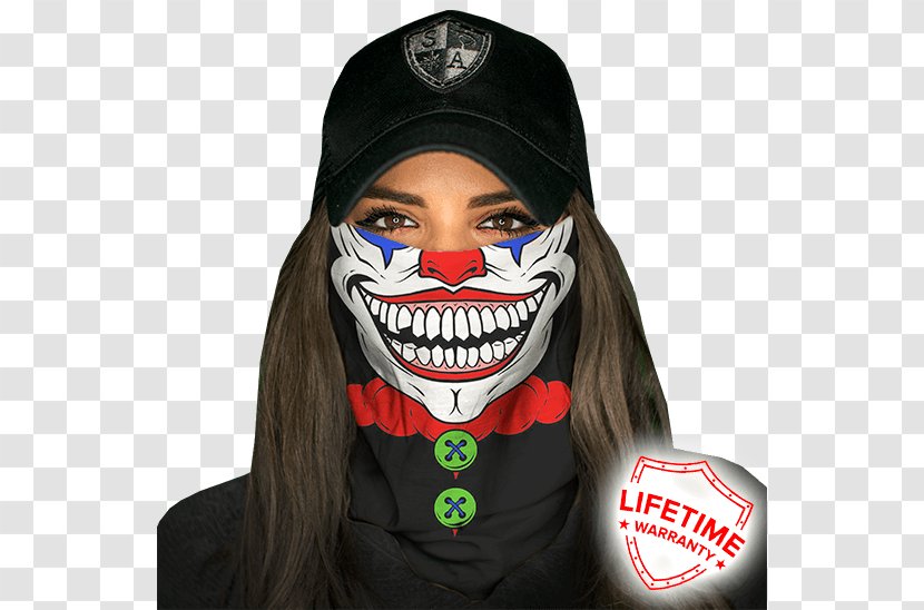 Face Shield Mask First Aid Kits Kerchief - Clown - Tactical Black Jacket With Hood Transparent PNG