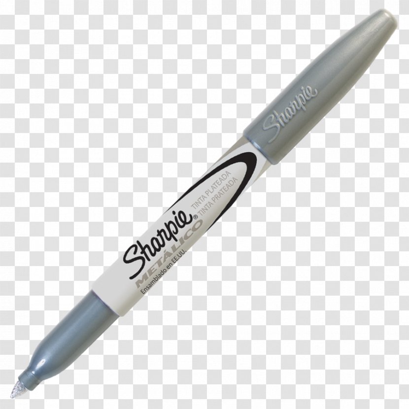 Marker Pen Sharpie Permanent Office Supplies Metal Transparent PNG